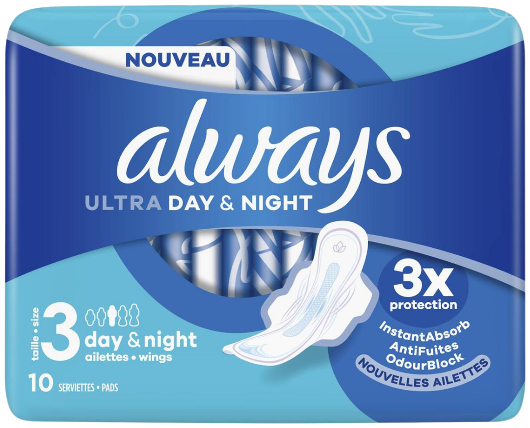 Maandverband Ultra Day & Night 10 Stuks