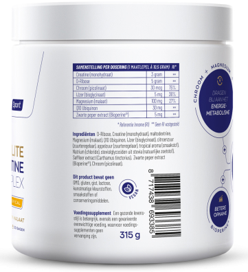 Vitakruid Elite Creatine Monohydraat Complex Tropical 315 Gram