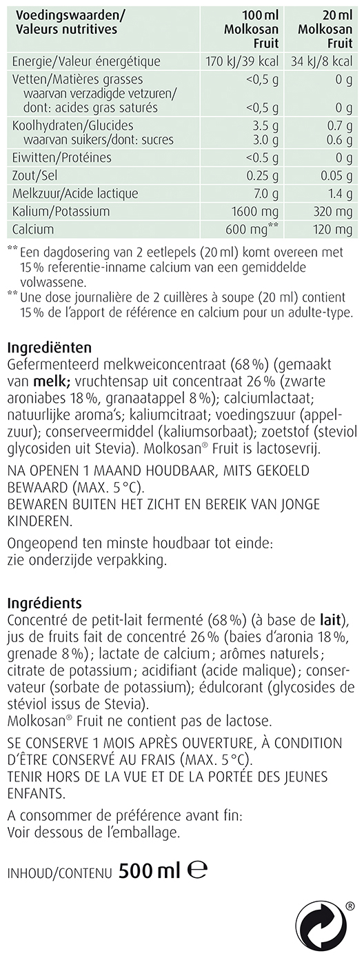 A.Vogel Molkosan fruit drank 500ml