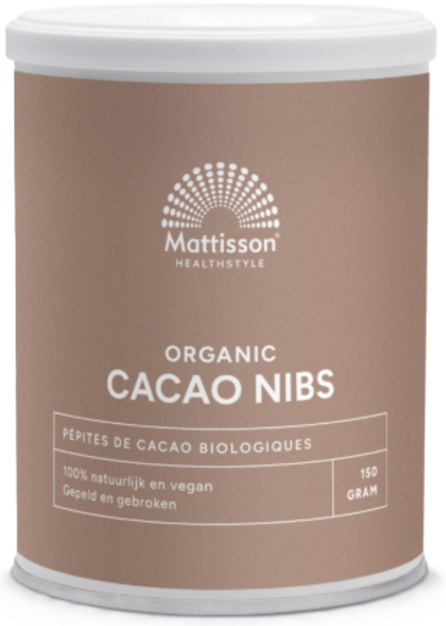 Mattisson Biologische Cacao Nibs Raw 150 Gram