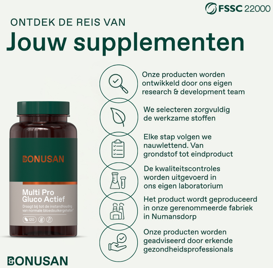 Bonusan Multi Pro Gluco Actief 120 Tabletten