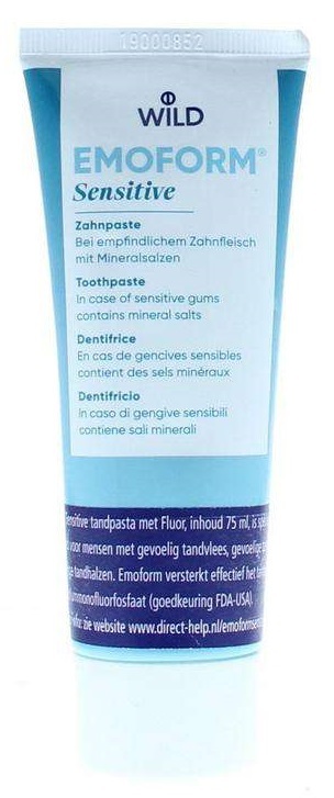 Tandpasta sensitive fluoride 75ml