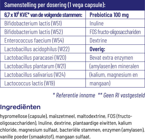Vitakruid Symflora Original Pre- & Probiotica 90 capsules