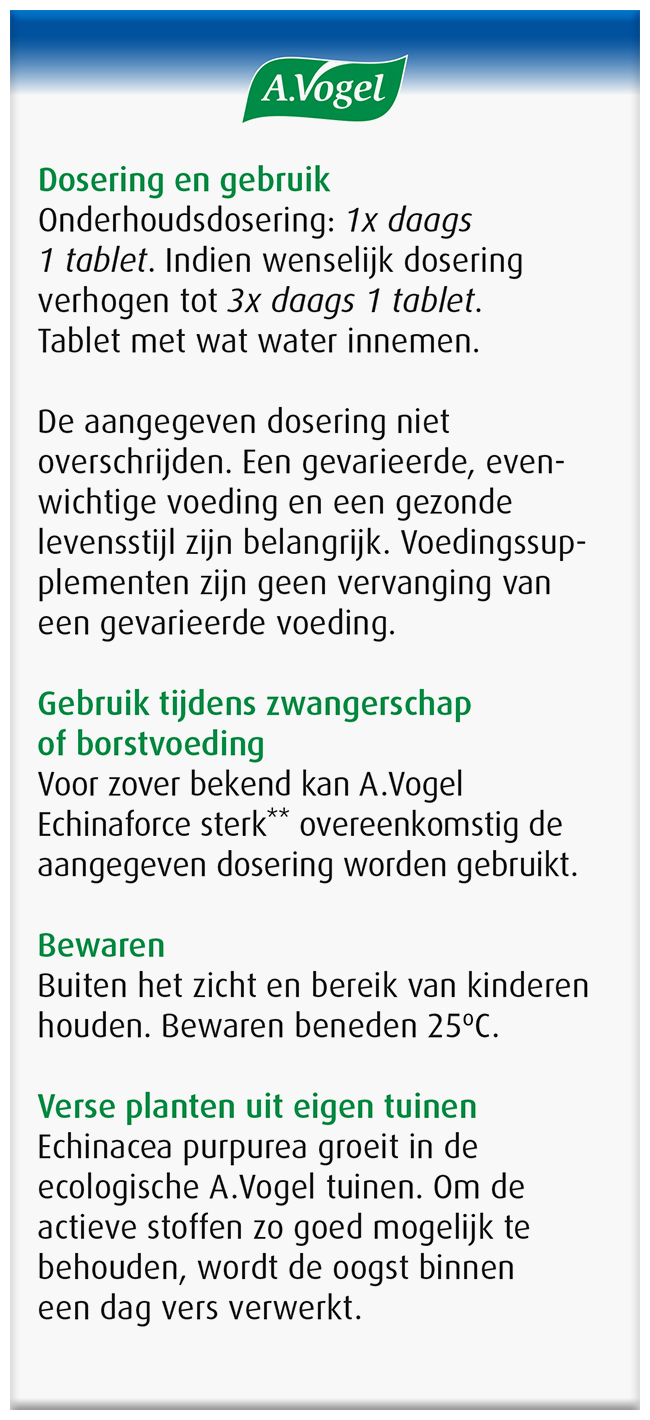 A.Vogel Echinaforce Sterk tabletten 60 Stuks