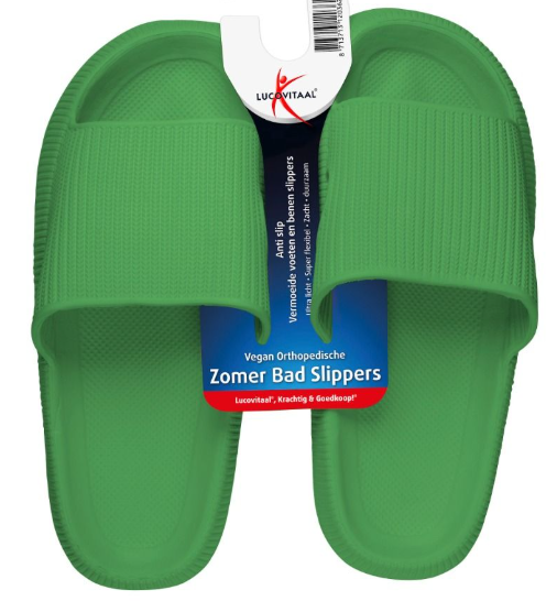 Orthopedische Badslippers 41-42 Groen 1 Paar