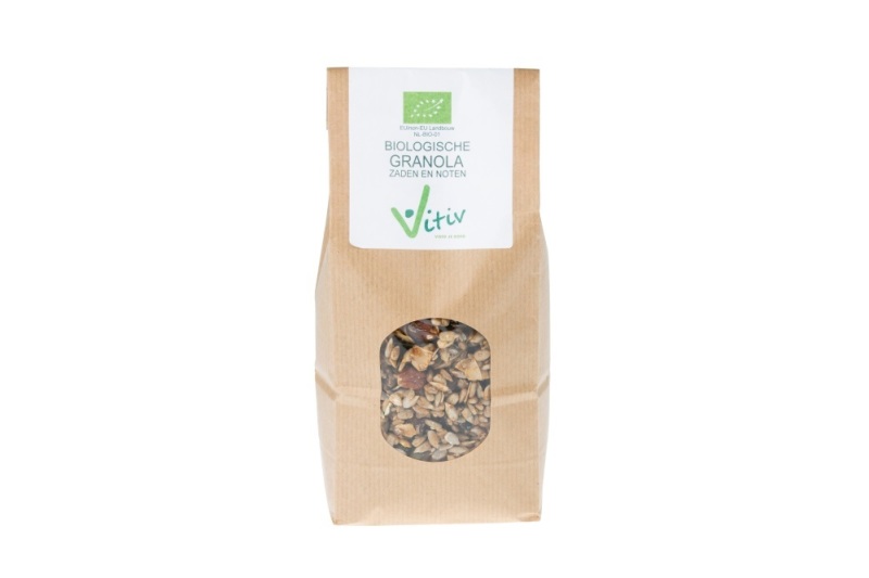 Vitiv Granola Zaden En Noten Bio 500 Gram