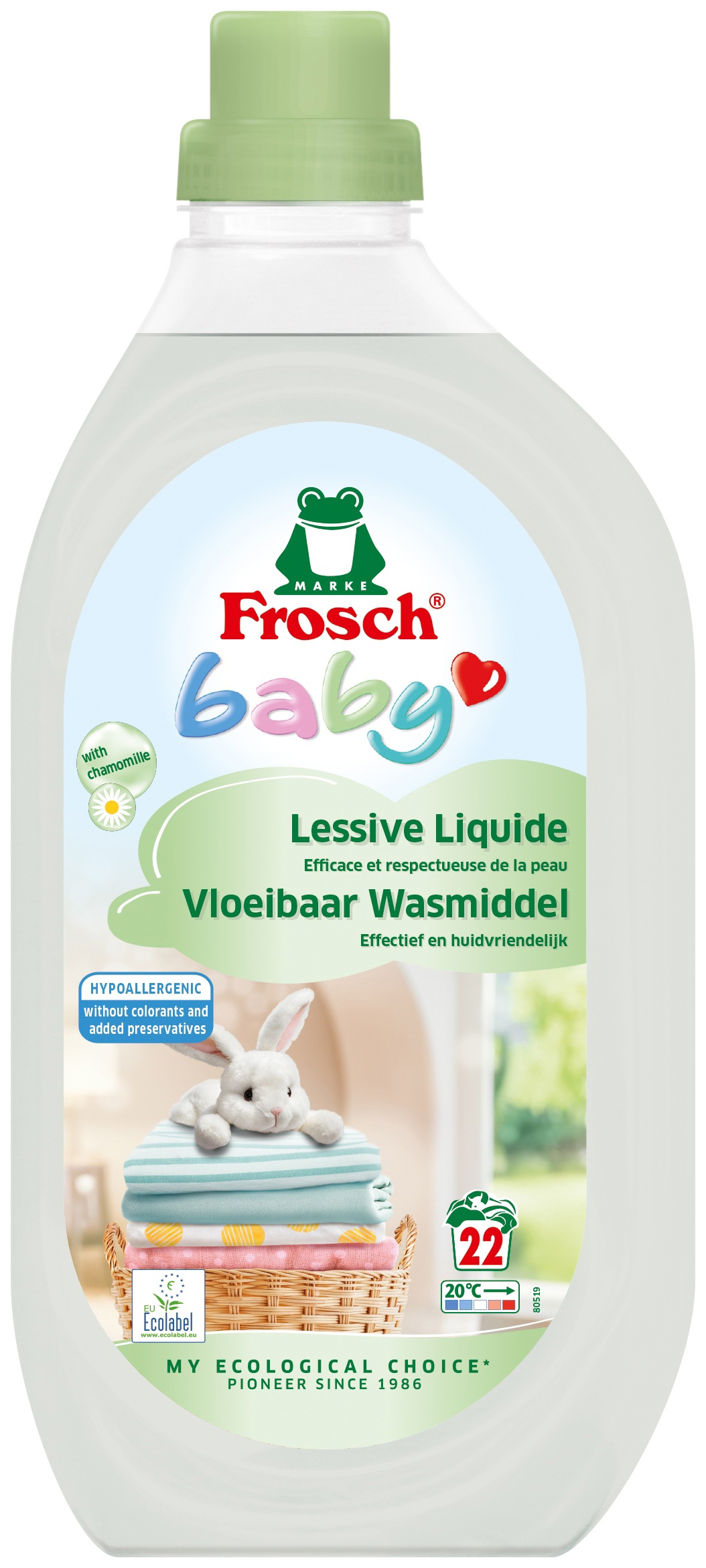 Frosch Wasmiddel Baby Conc 1.5lt 1lt