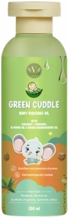 Green cuddle baby massageolie 200ml