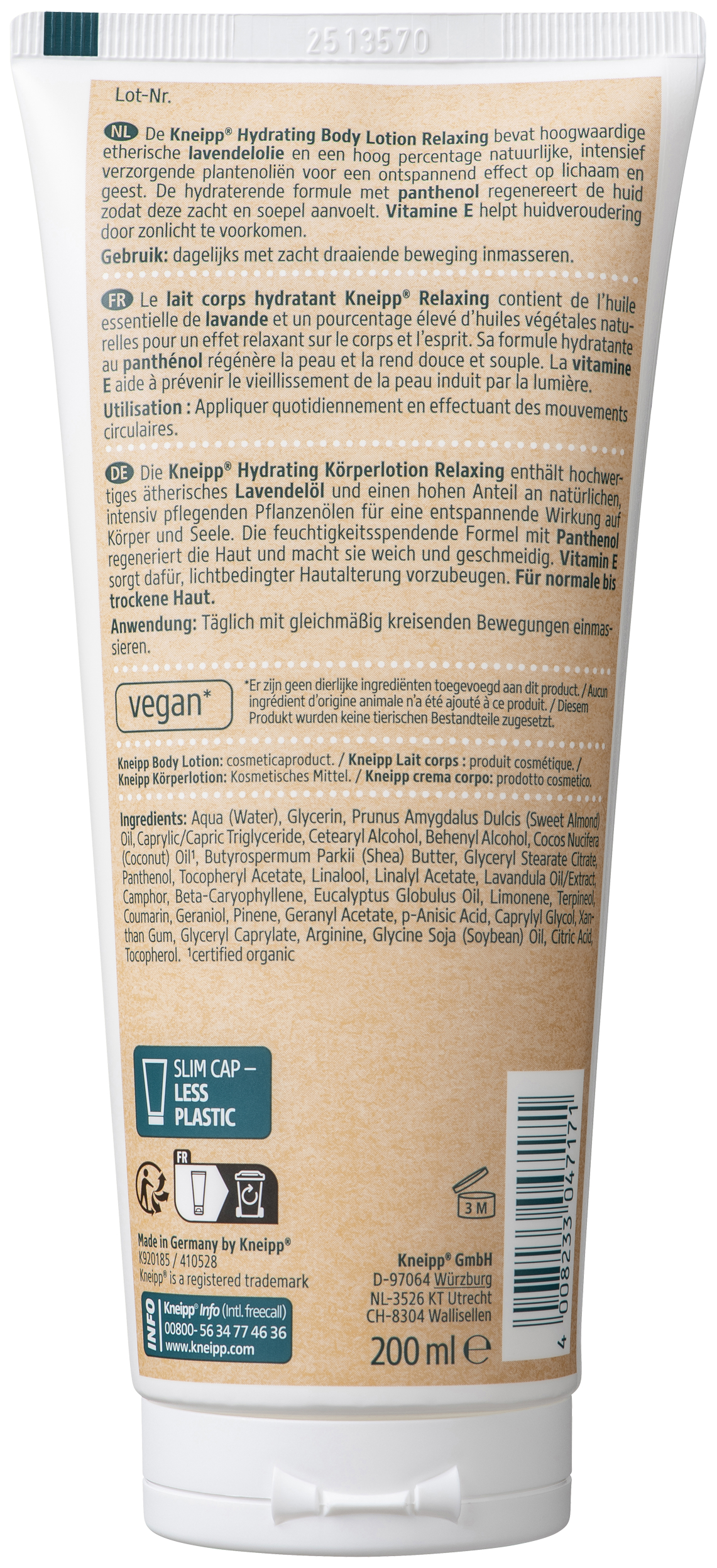 Kneipp Hydrating Bodylotion Lavendel 200 ML