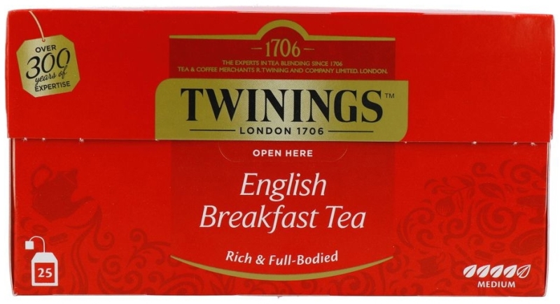 English breakfast thee envelop zwart 25st