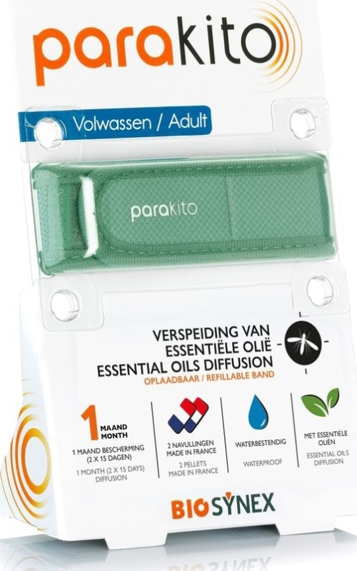 Anti mug armband volwassenen kaki 1st