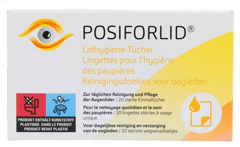 Posiforlid Reinigsdoekjes Oogleden 20st