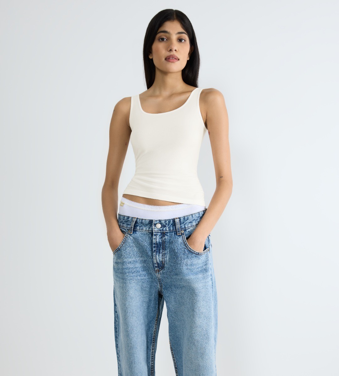 Sloggi Dames Go Sense Tank Top Silk White