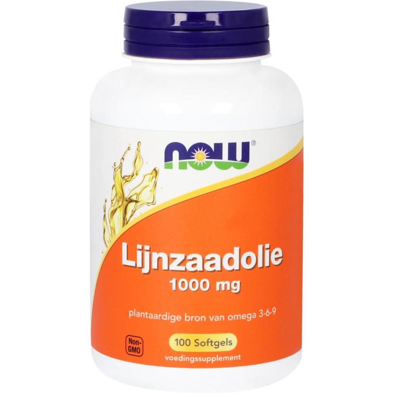 Lijnzaadolie 1000mg 100 softgels