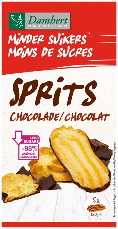 Tagatesse Sprits Koek Chocolade 120 Gram