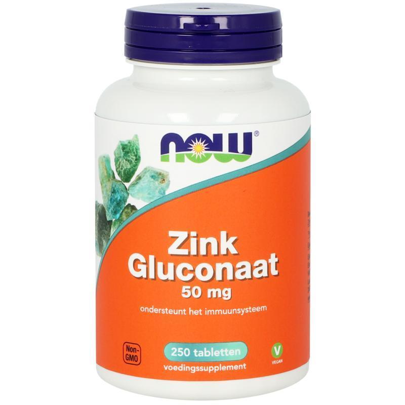 Now Zink glucoraat 50mg 250tb