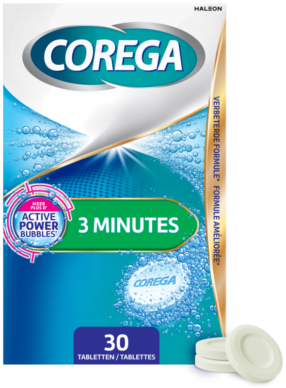 3 Min Reinigingstabletten Voor Het Kunstgebit 30 Stuks