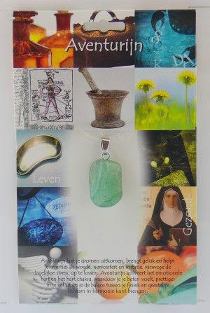 Hanger gezondheidssteen aventurijn 1kaart