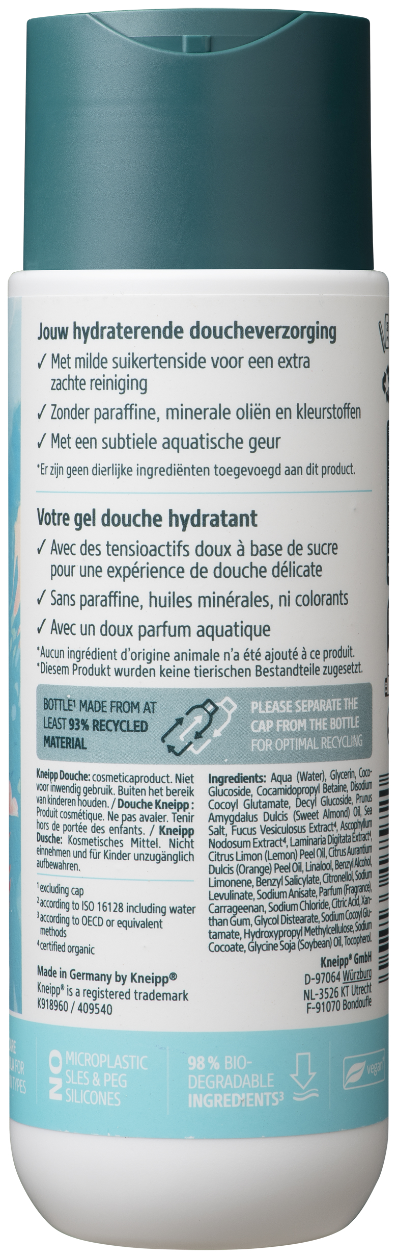 Kneipp Clean Beauty Shower Algen Zeezout 200 ML
