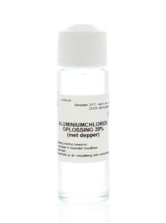 Aluminiumchloride oplossing 20% met depper 30ml