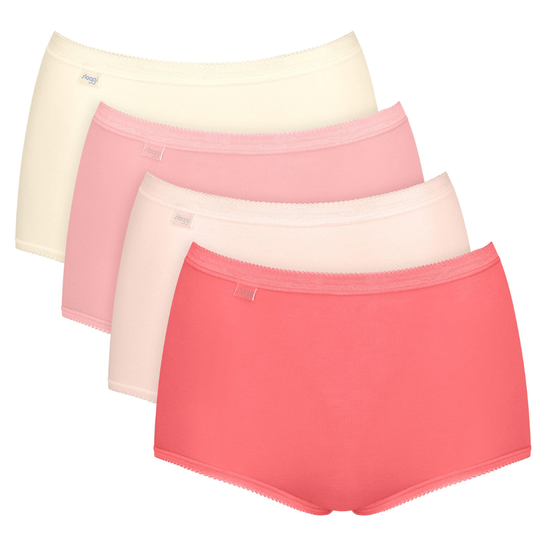 Sloggi Basic+ Dames Maxi 4-Pack Roze