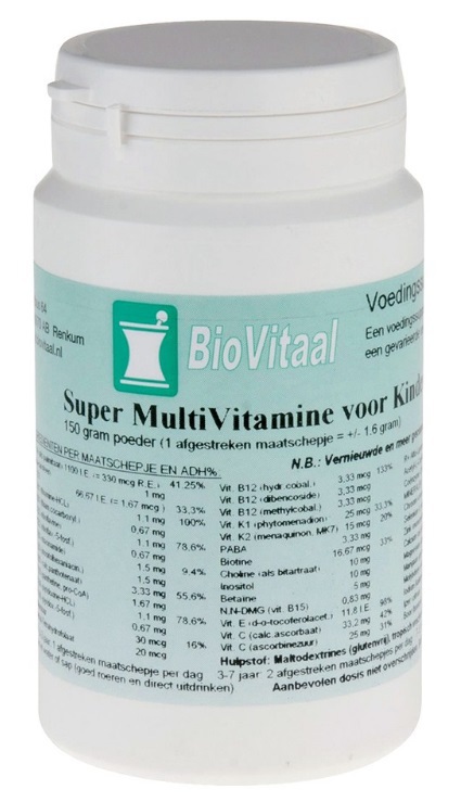 Super Multivitamine Kind 150 Gram