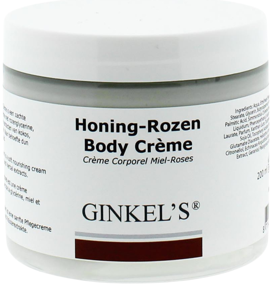 Bodycrème Honing Rozen 200ml