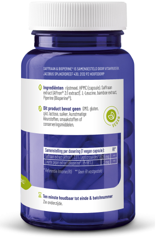Vitakruid Saffraan 28mg (Affron) & Bioperine 60vc