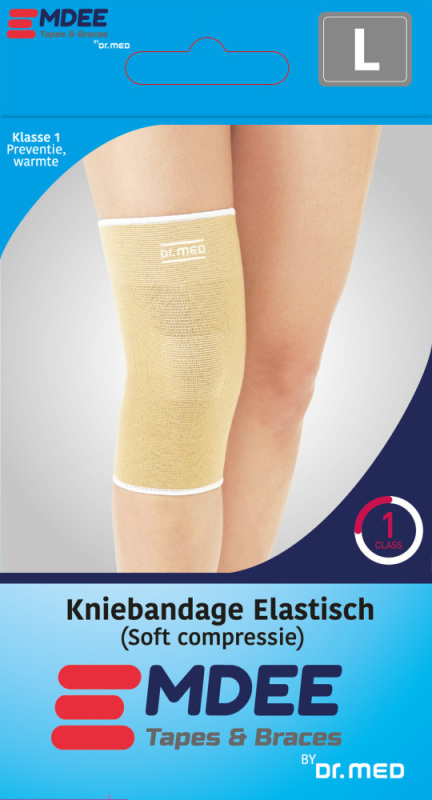 Elastic Support Knie L Huidskleur 1st