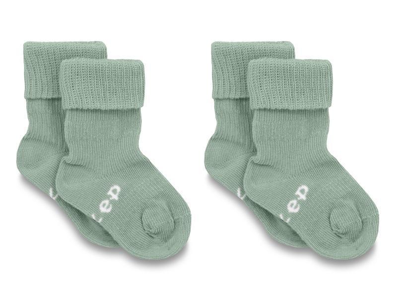 Blijf baby sokjes 6-12 mnd pale green/groen 1set