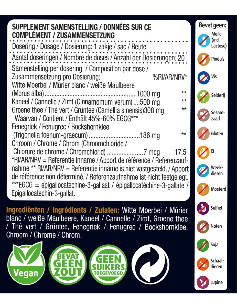 Lucovitaal Bloedsuikerspiegel Thee 20 zakjes