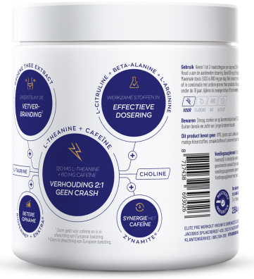Vitakruid Elite Pre Workout Vrouw 284 Gram