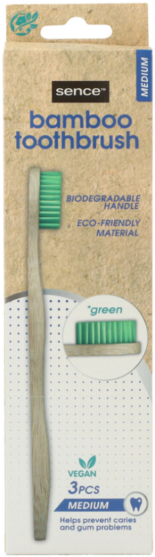 Display Tandenborstel Bamboe 3 Stuks