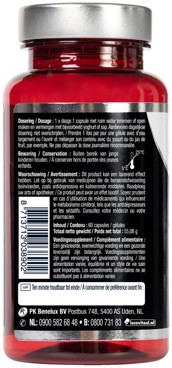 Lucovitaal Magnesium 400mg L-Tryptofaan 60 capsules