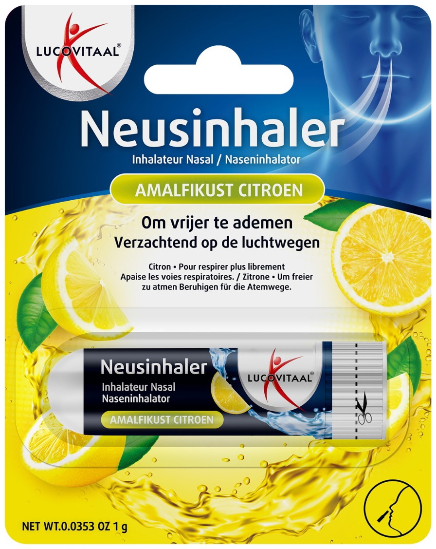 Lucovitaal Neusinhaler Amalfikust Citroen 1 Stuk