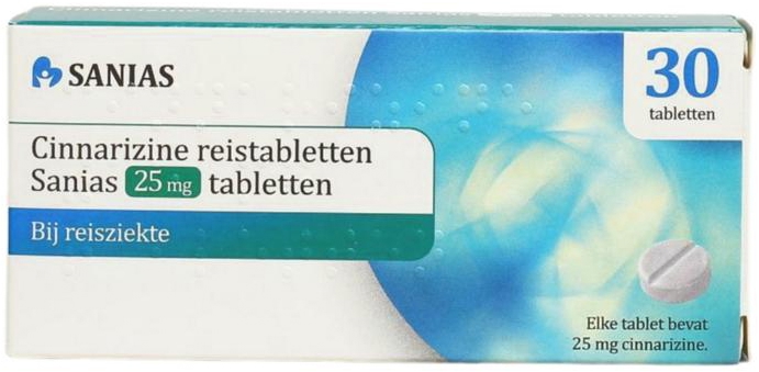 Cinnarizine 25 mg 30tab