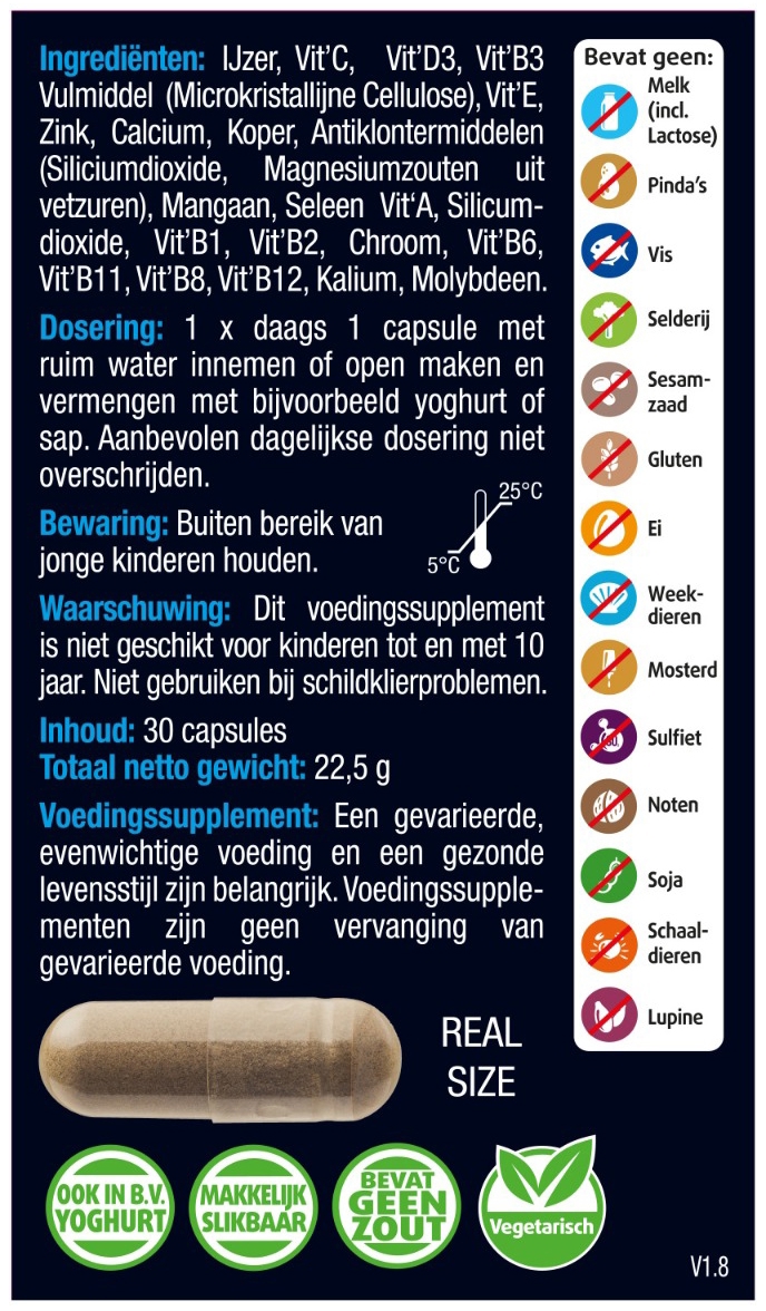 Lucovitaal WLS Multi Mineralen 30 capsules