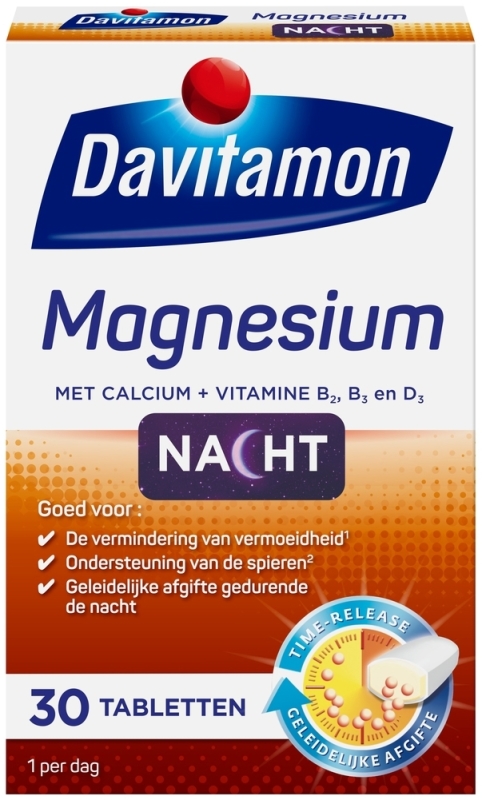 Magnesium Voor De Nacht 30 tabletten