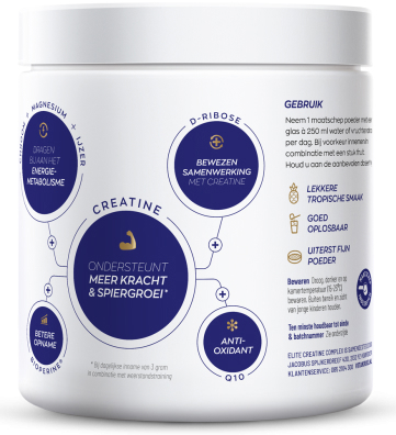 Vitakruid Elite Creatine Monohydraat Complex Tropical 315 Gram