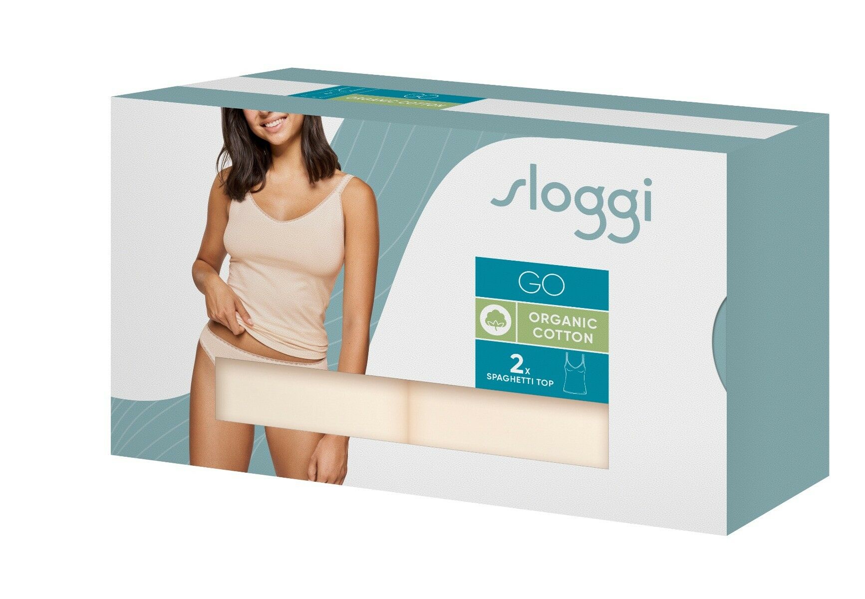 Sloggi Go Dames Shirt 2-Pack Fresh Powder