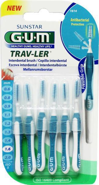Trav-ler ragers 1.6 mm blauw 6 stuks