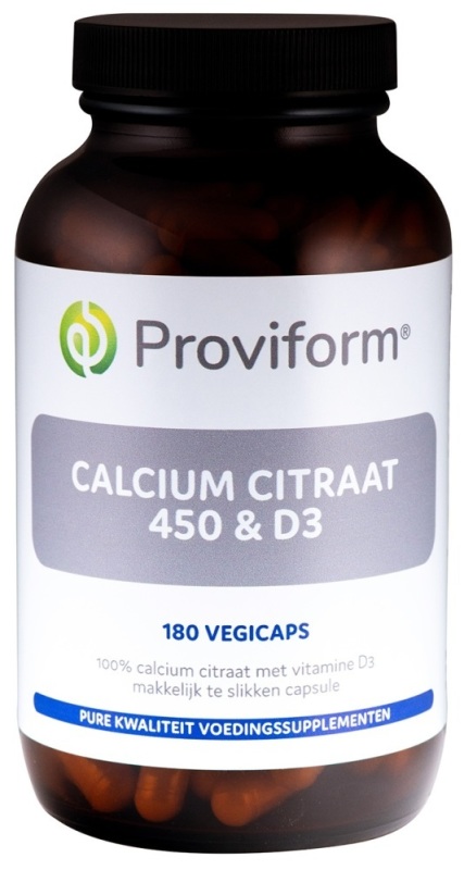 Calcium Citraat 450 & D3 180 Vegicaps