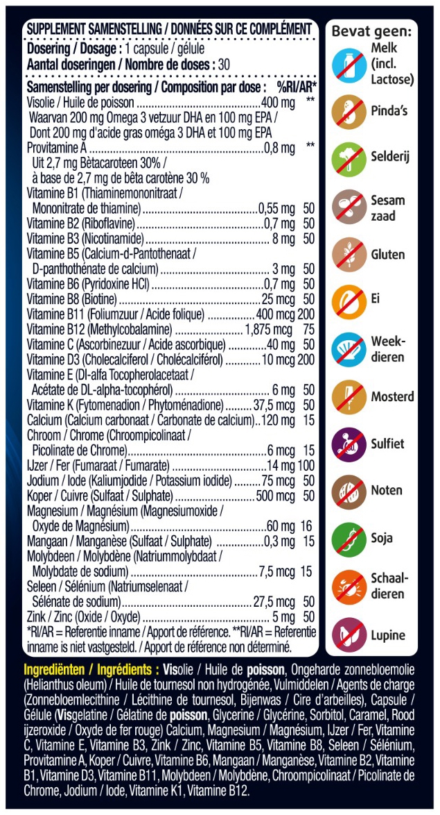 Lucovitaal Magnesium mama & baby multi 30 Capsules