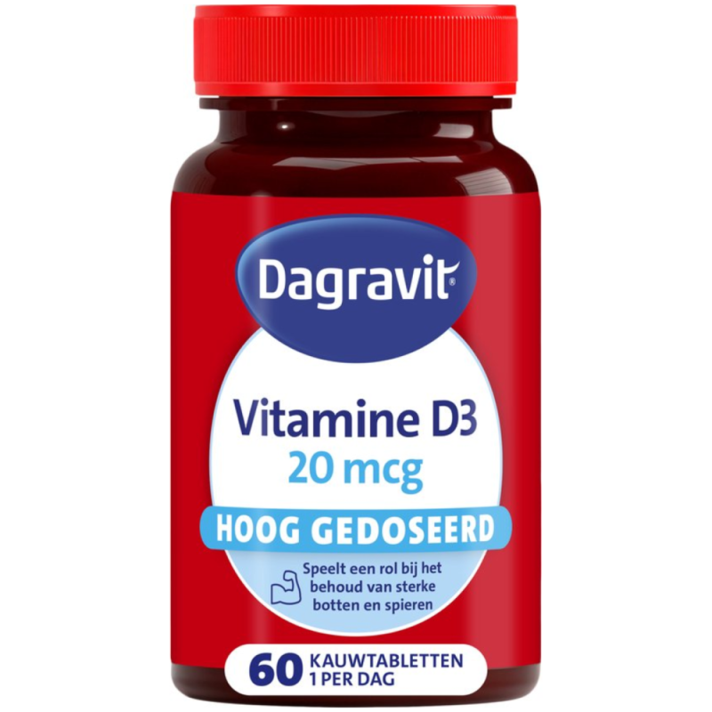 Vitamine D 20 mcg  60 Kauwtabletten