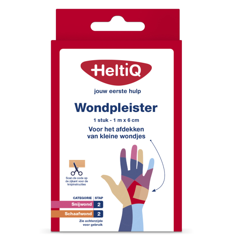 HeltiQ Wondpleister 1 m x 6 cm 1st