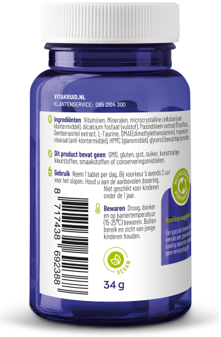 Vitakruid Multi Nacht Man Sport 30 Tabletten