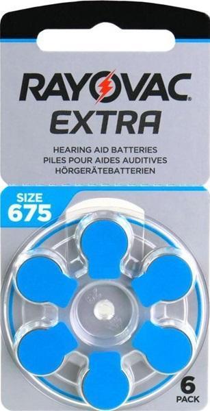 Extra Hearing Aid Batterijen 675 6 Stuks