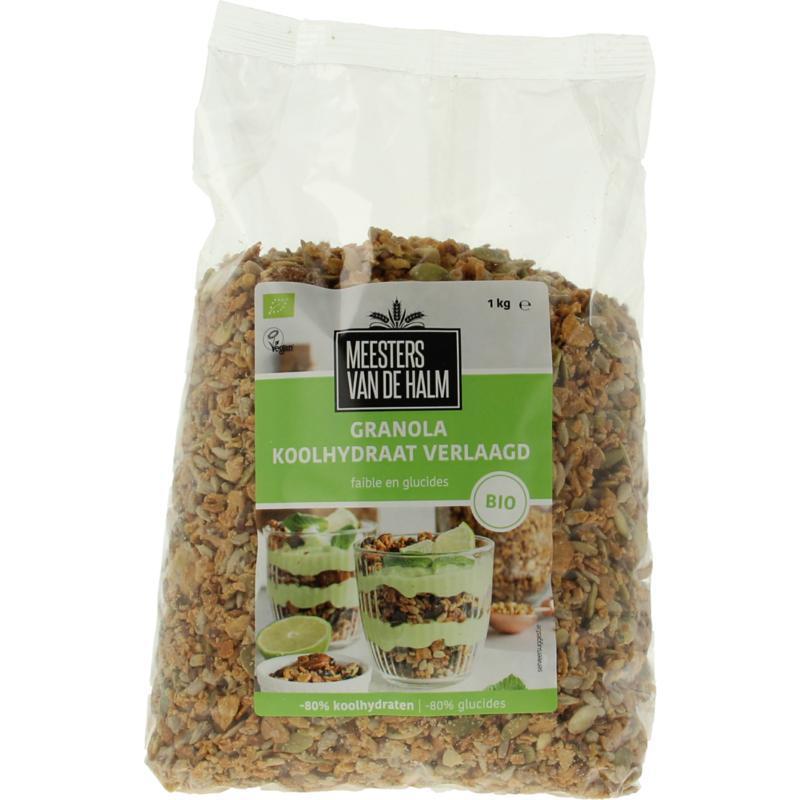 Granola koolhydraat verlaagd bio 1000G