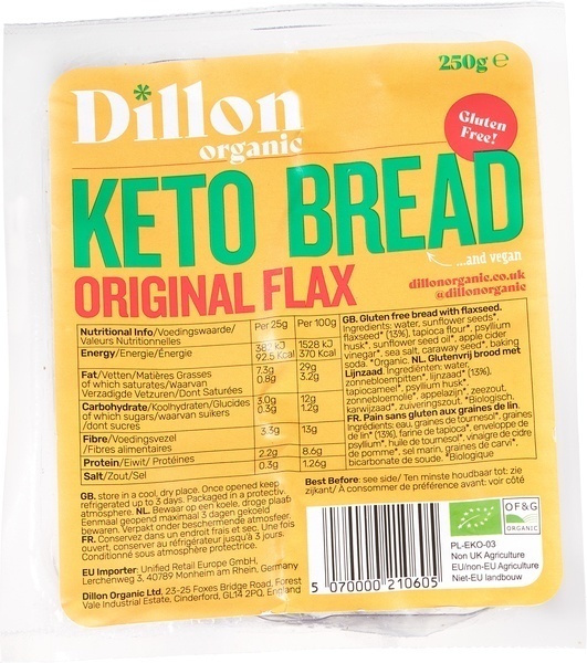 Original Flax Keto Bread 250 Gram