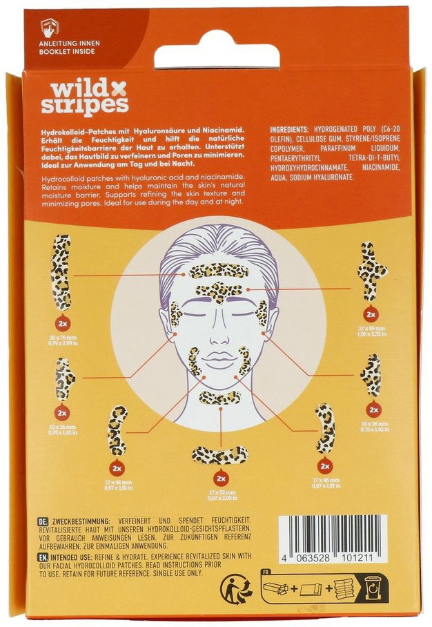 Wild Stripes Face Patches Animal Leo 14 stuks